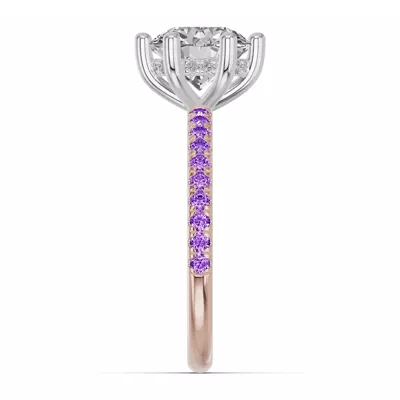 Chroma Amethyst Engagement Ring