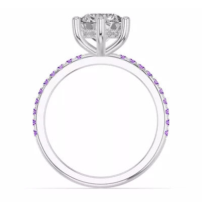 Chroma Amethyst Engagement Ring
