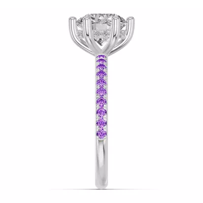 Chroma Amethyst Engagement Ring
