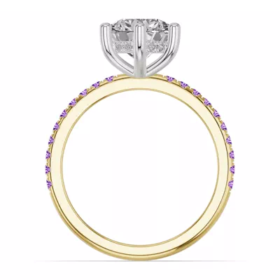 Chroma Amethyst Engagement Ring
