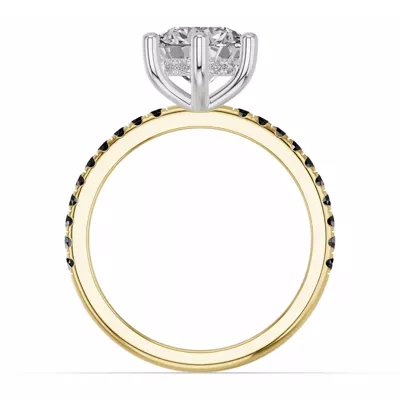 Chroma Black Diamond Engagement Ring