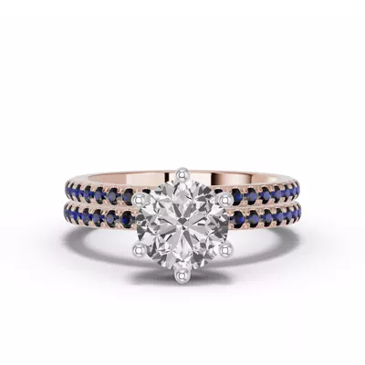 Chroma Blue Sapphire Band