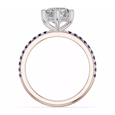 Chroma Blue Sapphire Engagement Ring