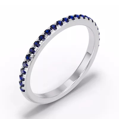 Chroma Blue Sapphire Band