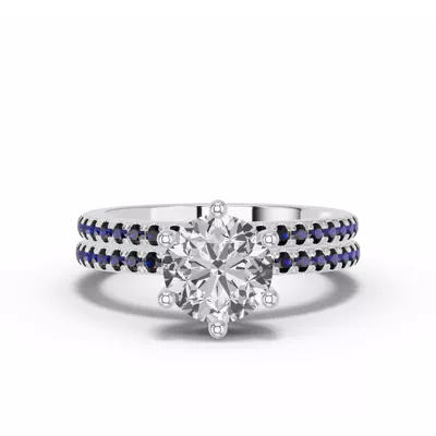 Chroma Blue Sapphire Band