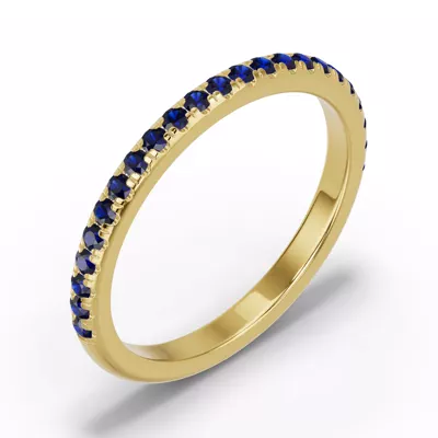 Chroma Blue Sapphire Band