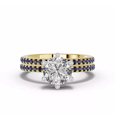 Chroma Blue Sapphire Band