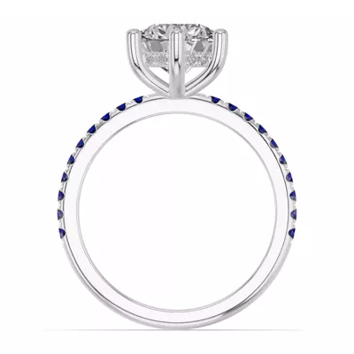 Chroma Blue Sapphire Engagement Ring