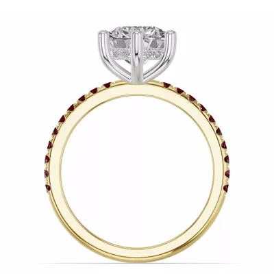 Chroma Garnet Engagement Ring