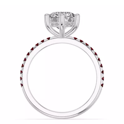 Chroma Garnet Engagement Ring