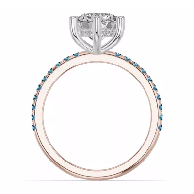 Chroma London Blue Topaz Engagement Ring