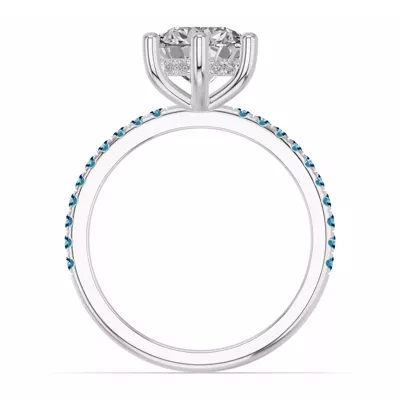 Chroma London Blue Topaz Engagement Ring
