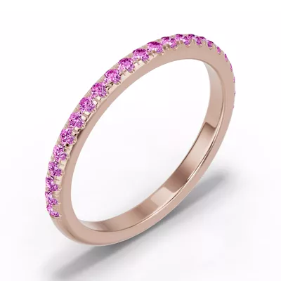 Chroma Pink Sapphire Band