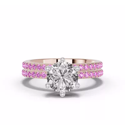 Chroma Pink Sapphire Band