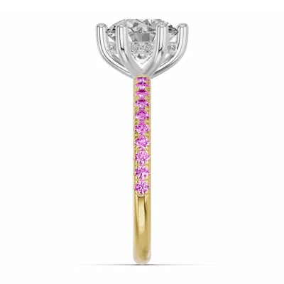 Chroma Pink Sapphire Engagement Ring