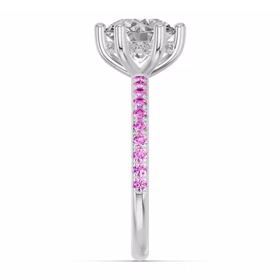 Chroma Pink Sapphire Engagement Ring