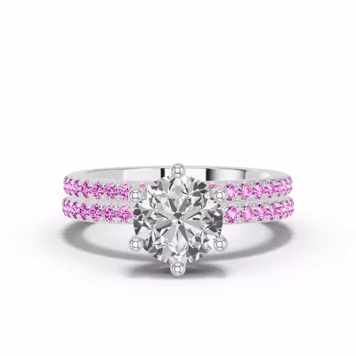 Chroma Pink Sapphire Band
