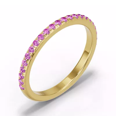 Chroma Pink Sapphire Band