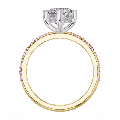 Chroma Pink Sapphire Engagement Ring