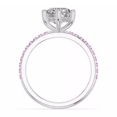 Chroma Pink Sapphire Engagement Ring