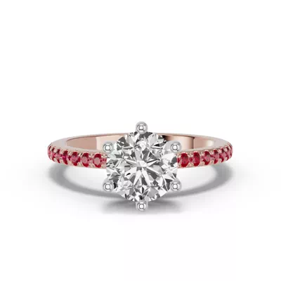 Chroma Ruby Engagement Ring