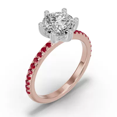 Chroma Ruby Engagement Ring