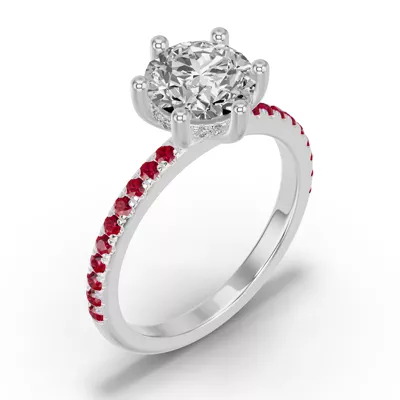 Chroma Ruby Engagement Ring