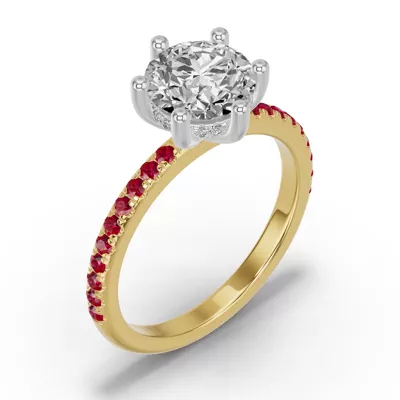 Chroma Ruby Engagement Ring