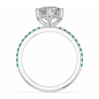 Chroma Tsavorite Engagement Ring