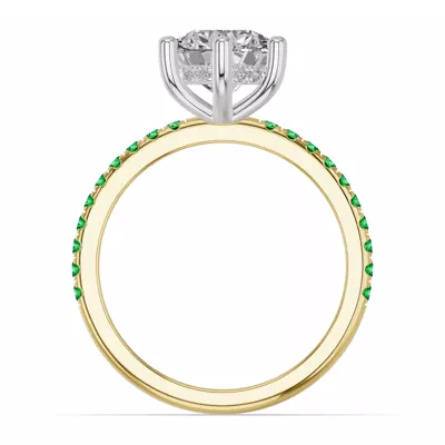 Chroma Tsavorite Engagement Ring