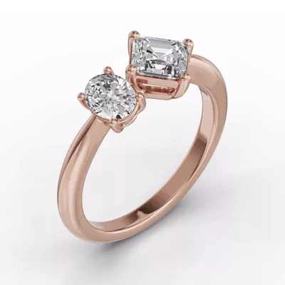 Toi Et Moi Double Oval & Asscher Lab Diamond Ring (Starting at 1.50 ct. tw.)