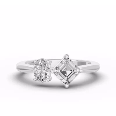 Toi Et Moi Double Oval & Asscher Lab Diamond Ring (Starting at 1.50 ct. tw.)