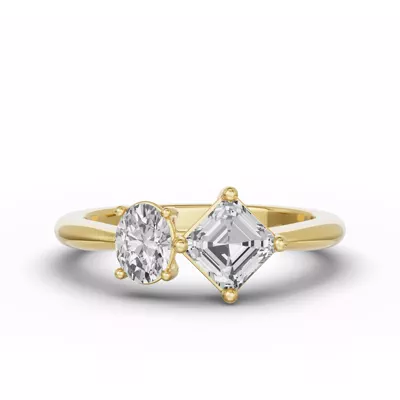 Toi Et Moi Double Oval & Asscher Lab Diamond Ring (Starting at 1.50 ct. tw.)