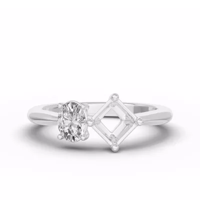Toi Et Moi Double Oval & Asscher Lab Diamond Ring (Starting at 1.50 ct. tw.)