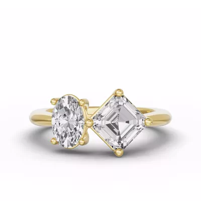 Toi Et Moi Double Oval & Asscher Lab Diamond Ring (Starting at 3.00 ct. tw.)