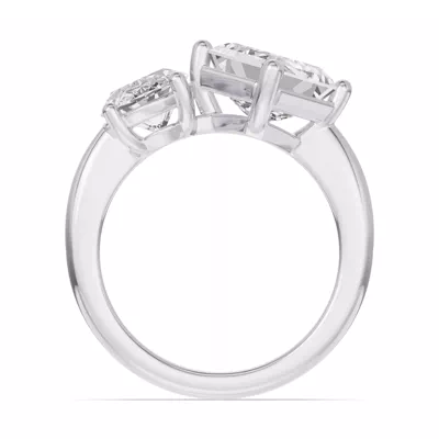 Toi Et Moi Double Oval & Asscher Lab Diamond Ring (Starting at 5.00 ct. tw.)