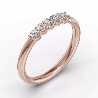Unity Prong 5-Stone Lab Band (.25 ct. tw.)