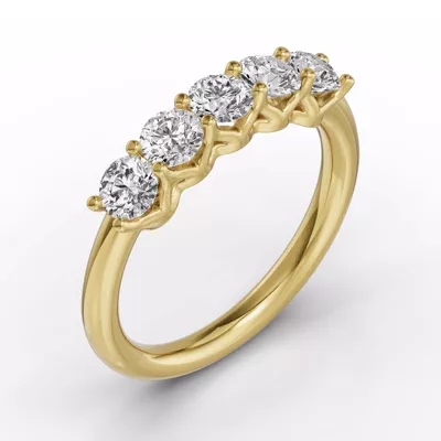 Unity Prong 5-Stone Lab Band (1.00 ct. tw.)