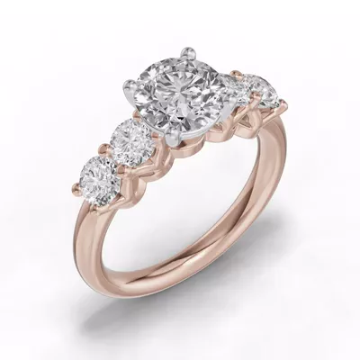 Unity Prong 5-Stone Engagement Ring