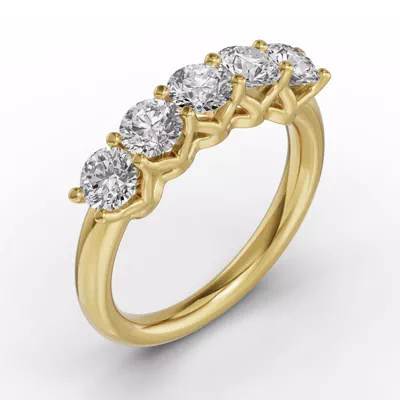 Unity Prong 5-Stone Lab Band (1.50 ct. tw.)