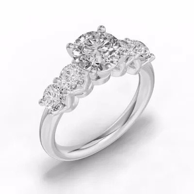 Unity Prong 5-Stone Lab Engagement Ring