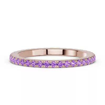 Chroma Amethyst Eternity Band