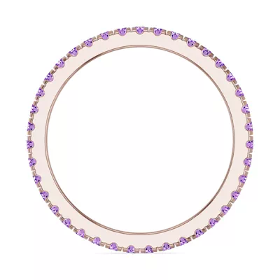 Chroma Amethyst Eternity Band
