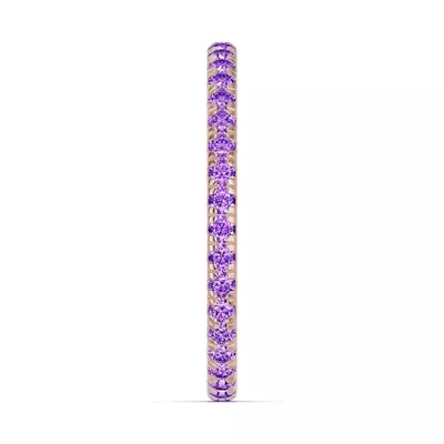 Chroma Amethyst Eternity Band
