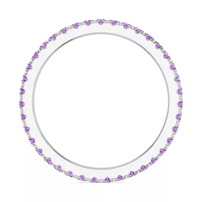 Chroma Amethyst Eternity Band