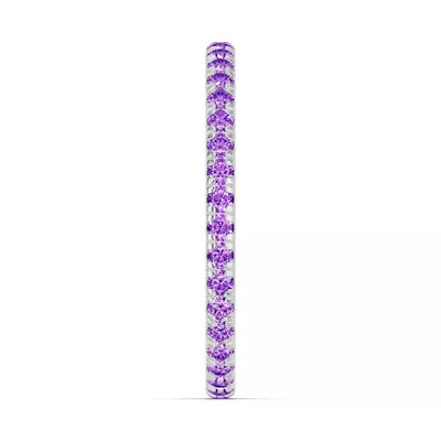 Chroma Amethyst Eternity Band