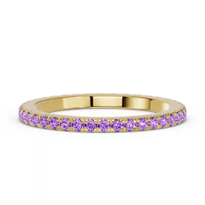 Chroma Amethyst Eternity Band