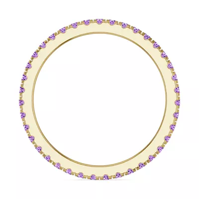 Chroma Amethyst Eternity Band