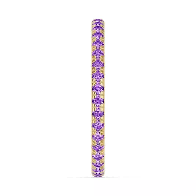 Chroma Amethyst Eternity Band