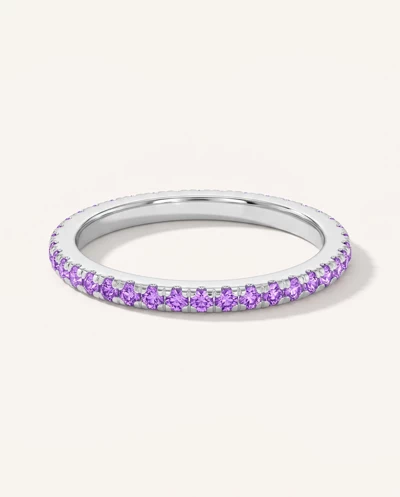 Chroma Amethyst Eternity Band